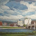 Wilkes-Barre and River